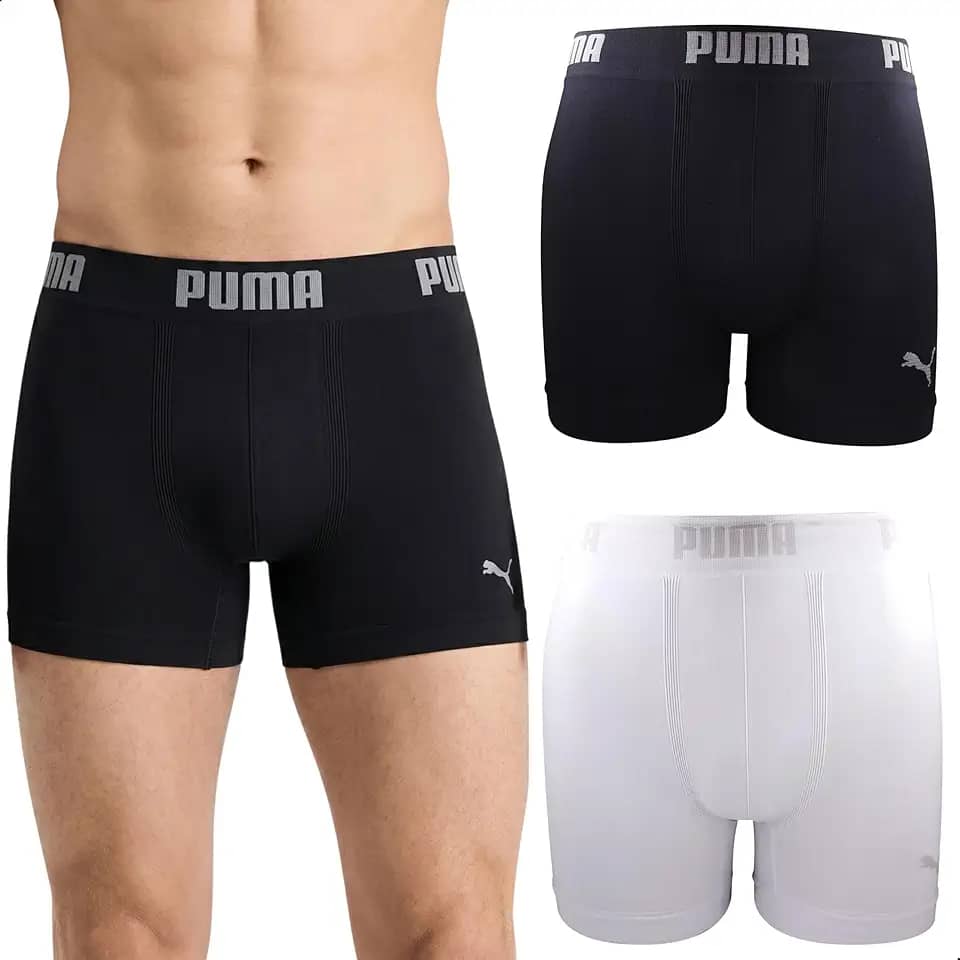 Kit 2 Cuecas Boxer Puma Toque Gelado Poliamida Sem Costura Dry Fit Sport Masculina