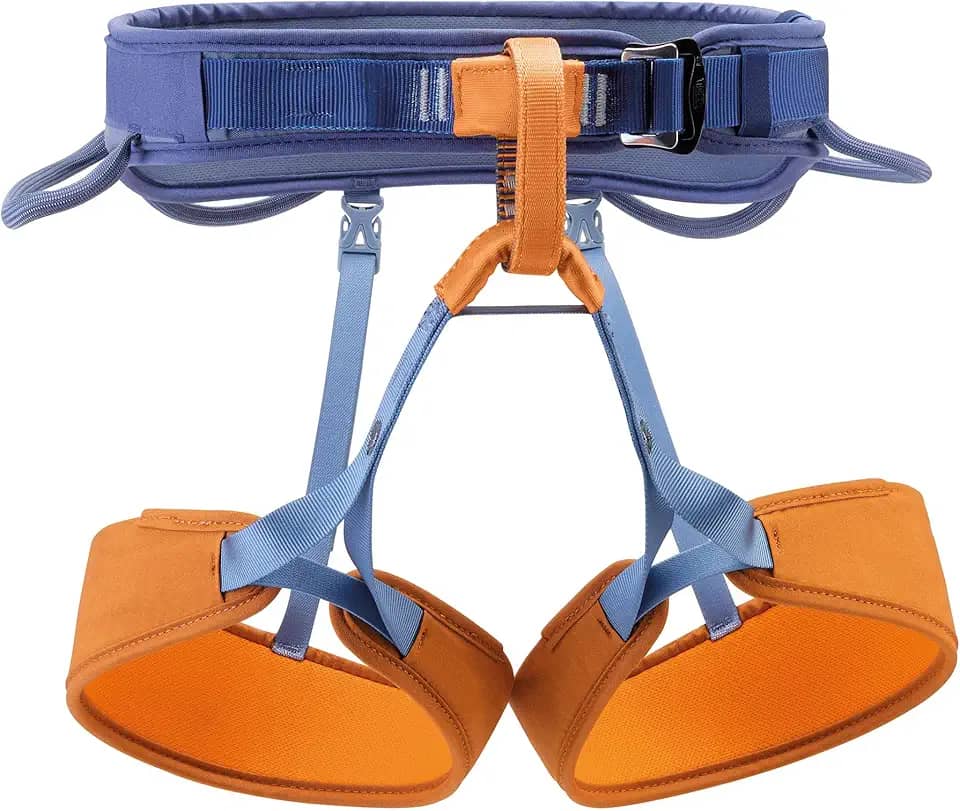 CORAX LT - CADEIRINHA PARA ESCALADA, AZUL/CORAL, TAM GG