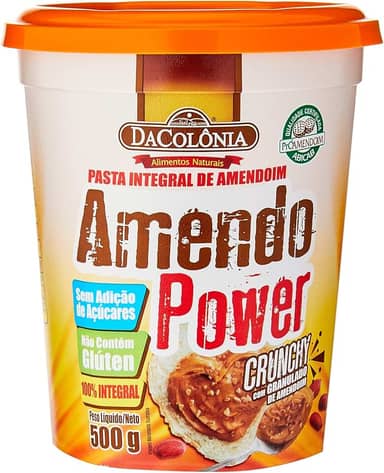 DaColônia Amendopower Crunchy - Pasta Amendoim, Granulado, 500G