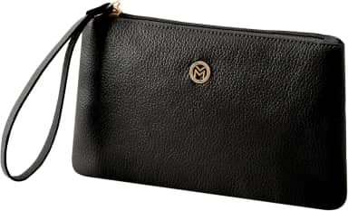 Bolsa Carteira Clutch Feminina de Couro Bovino Legítimo c/Fechamento em Zíper Mariart Cambará