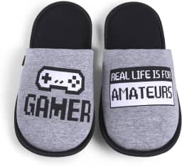 Pantufa Masculina Chinelo Real Life Em Meia Malha