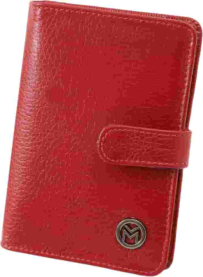 Carteira Feminina Couro Legítimo Rg Cnh Cartões Mariart 612 (Cereja)