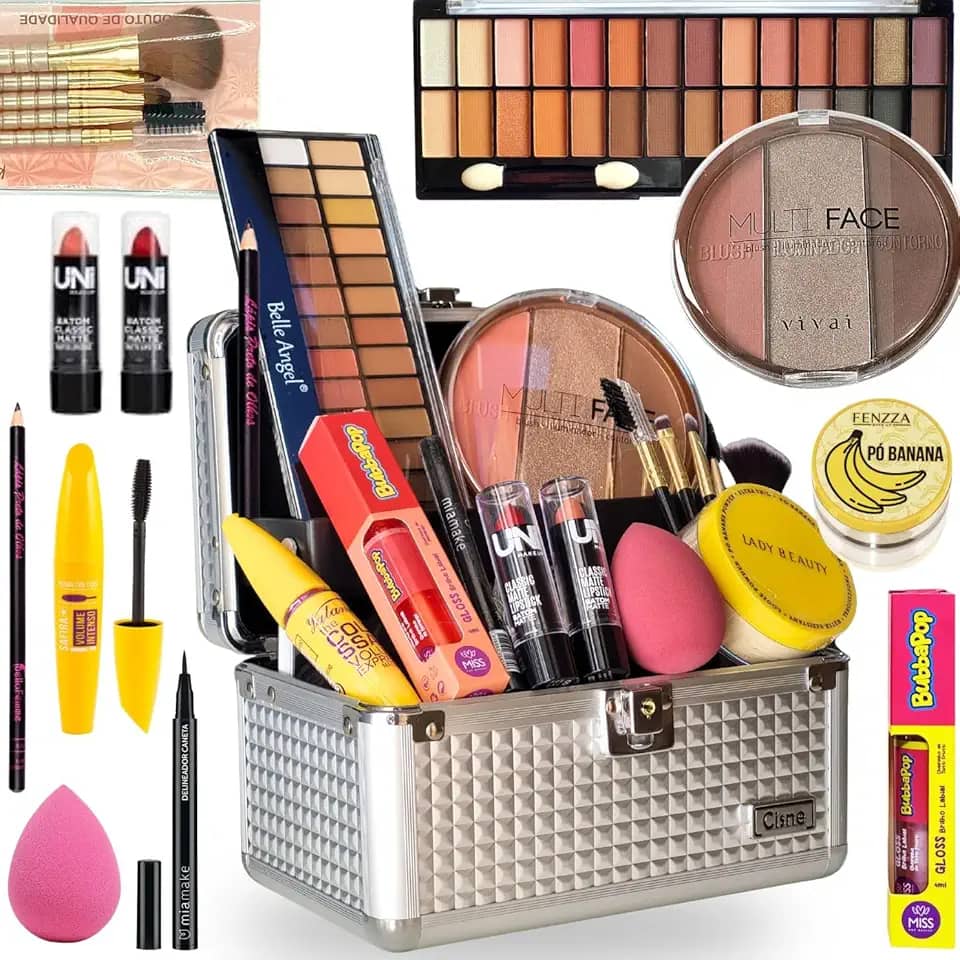 Maleta De Maquiagem Completa Ideal Para Dia A Dia E Viagem