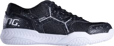 Rival Tênis masculino de squash (branco/supersônico) e preto/branco (quash, raquete, vôlei, floorball), Preto/branco, 41