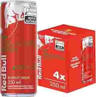 Pack de 4 Latas Red Bull Energético, Melancia, 250 ml