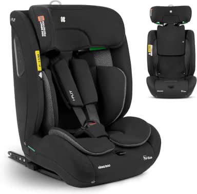 KikkaBoo Cadeira de carro i-Size i-FLIT, 76-150 cm, cadeira de carro grupo 1 2 3 ISOFIX, de 15 meses a 12 anos, de 9 a 36 kg, Top Tether, Side Protect Sistema SPS, 12 posições repousões. Acabamentos