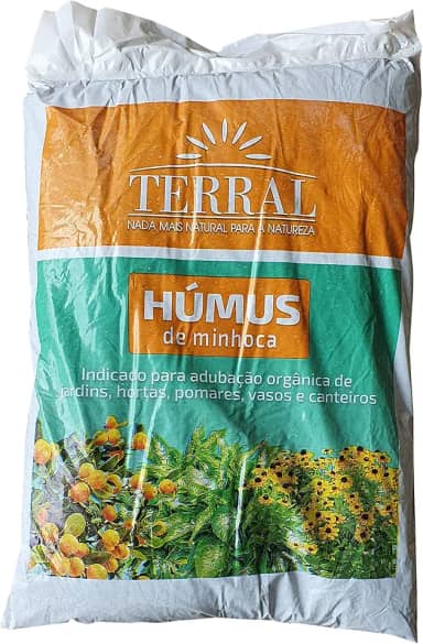 Húmus De Minhoca Adubo 3kg Terral