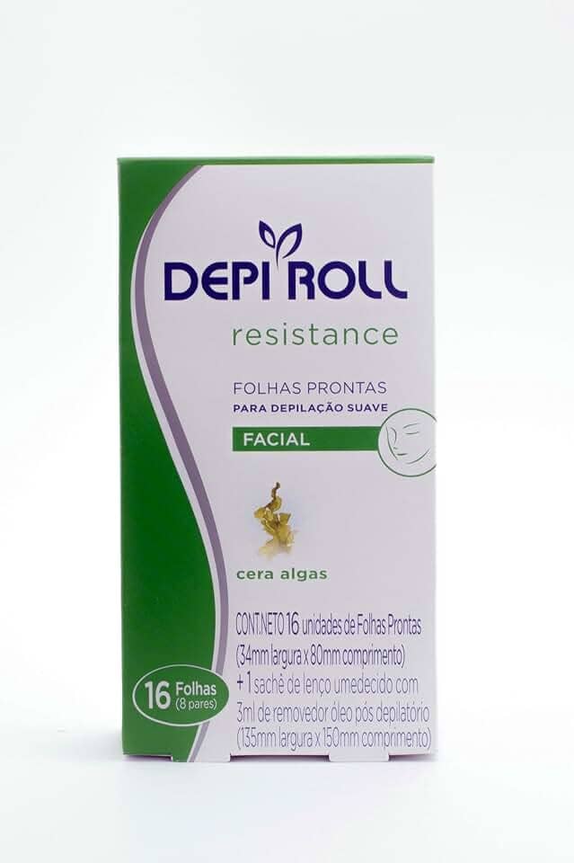 DEPIROLL Folhas Prontas Facial Algas 8 Pares Depiroll