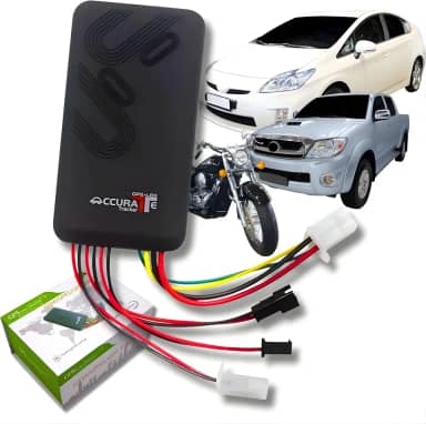 Rastreador GPS Veicular com Bloqueador, GSM/GPRS 2G, 12-24V, com Kit Instalação, Botão SOS, Função Escuta Remota, Corte de Ignição