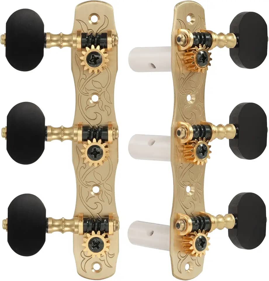 Gotoh Afinadores de violão clássicos, com botões ébano