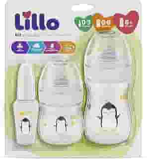 Lillo Kit De Mamadeira Primeiros Passos 50/150/240Ml Neutro
