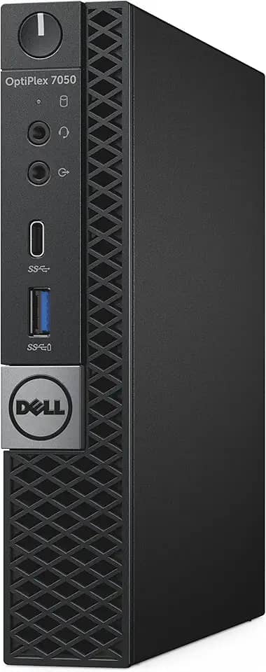 Dell Micro computador desktop OptiPlex 7050, Intel Core i7-7700T, 8GB DDR4, 256GB Solid State Drive, Windows 10 Pro (T6H1F)