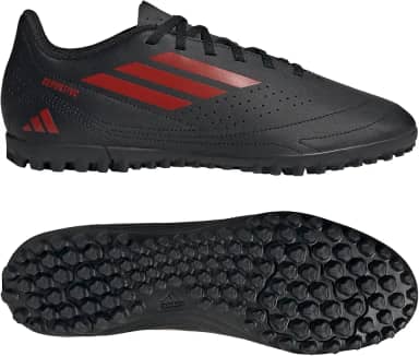 Chuteira Society Adidas Deportivo III Masculino Preto e Vermelho