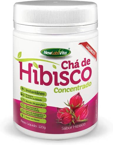 Chá de Hibisco Concentrado, 120g, New Labs Vita