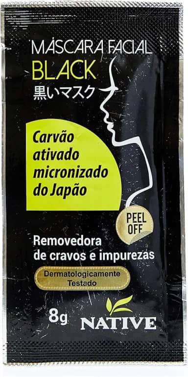 Native Máscara Black Sachê De 8G Preto