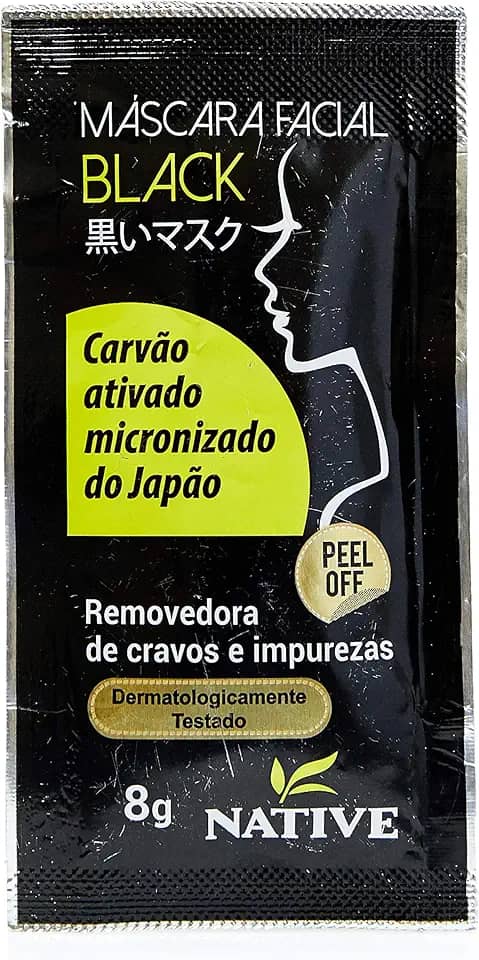 Native Máscara Black Sachê De 8G Preto
