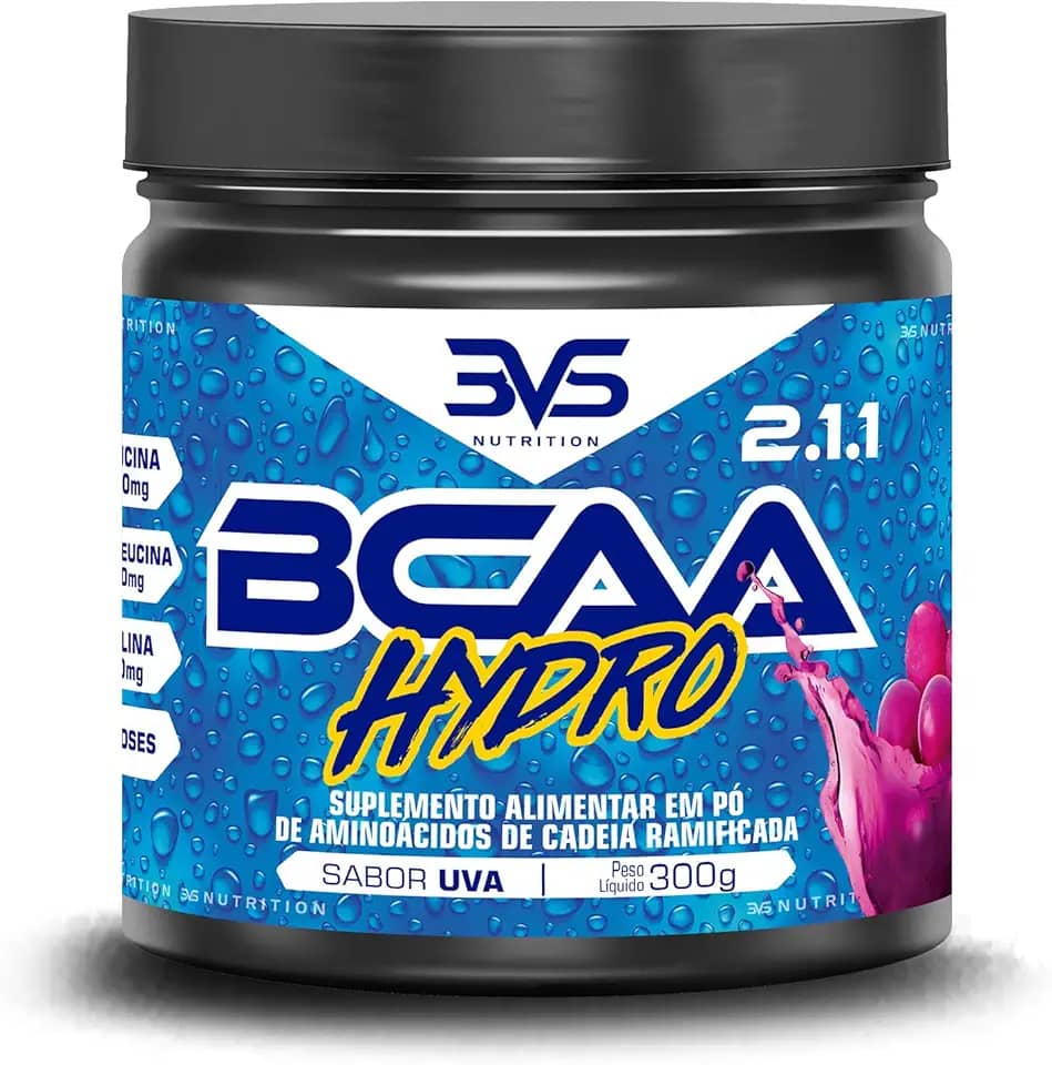 BCAA Hydro 300g | Sabor Uva | 3VS Nutrition