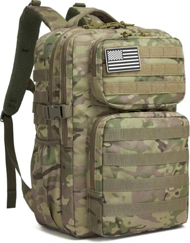 Mochila Impermeável 30L Reforçada com Patch Emborrachado – Mochila Grande de Viagem, Camping, Academia e Uso Diário Masculino