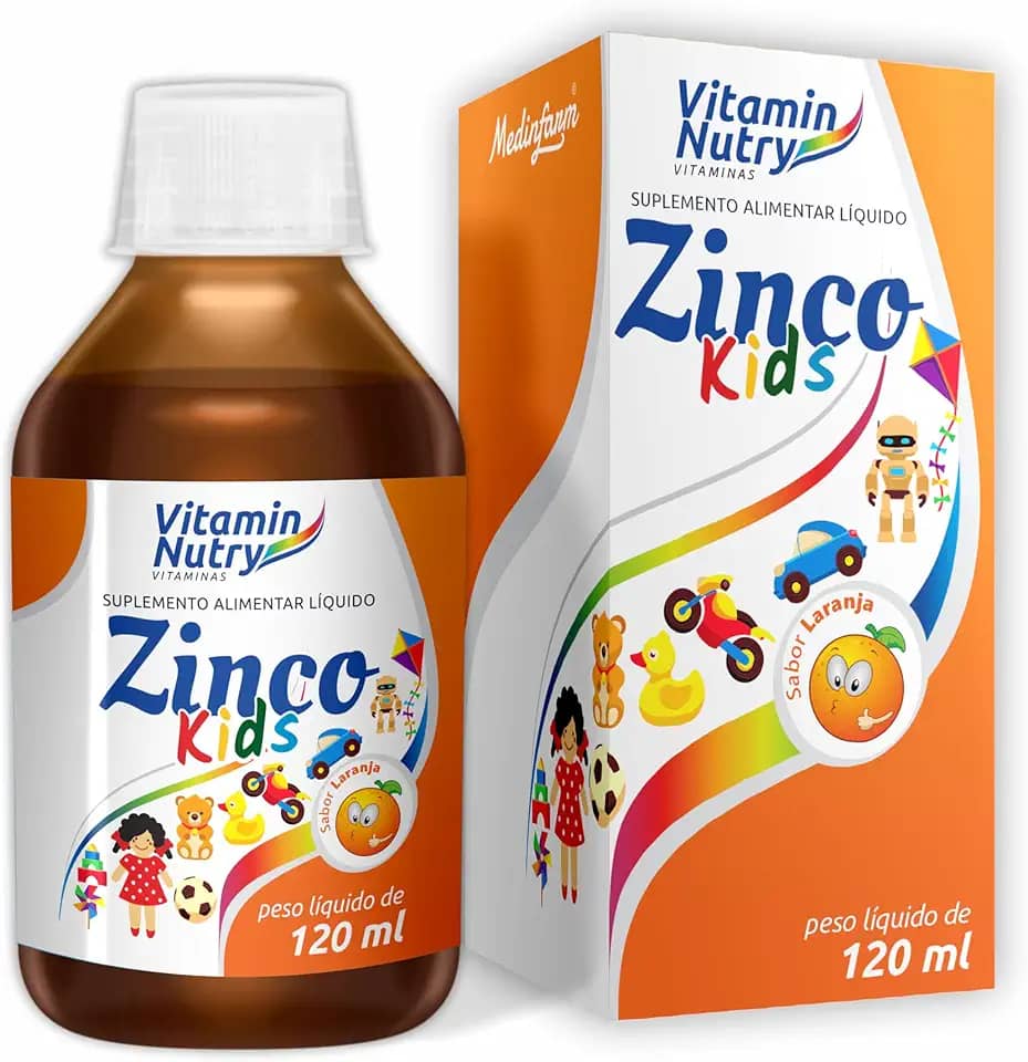 Zinco Kids Suplemento Alimentar de Zinco Líquido 120ml
