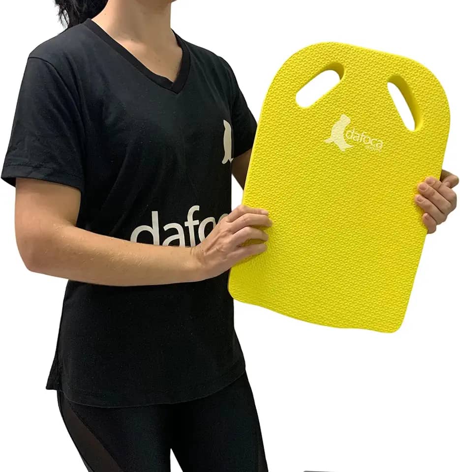 Prancha Para Treino Aula Natação Piscina 41x28x3cm DF1088-AM Amarelo Dafoca Sports