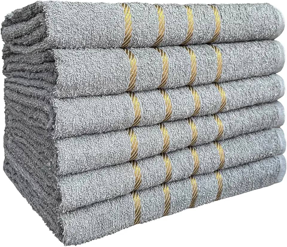 Kit 04 Toalha de Banho 100% Algodão Selecionado com Alta Absorção 70x130cm (Cinza)