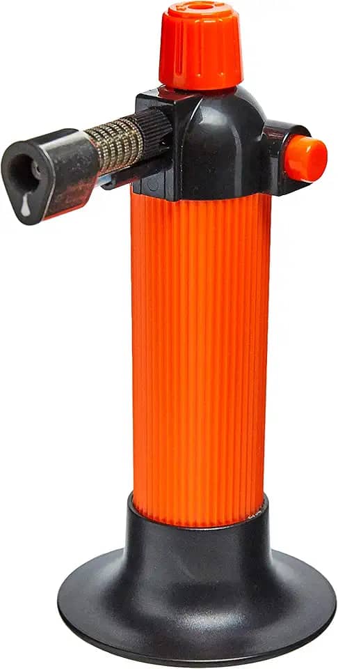 Maçarico Portátil Recarregável Western Maçarico Portátil Recarregável Laranja Com Preto