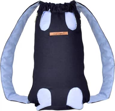 Meu Bicho Mochila Canguru Cães E Gatos - - M - Azul (Circunf (A) 34 Cm - Comp (B) 45 Cm)