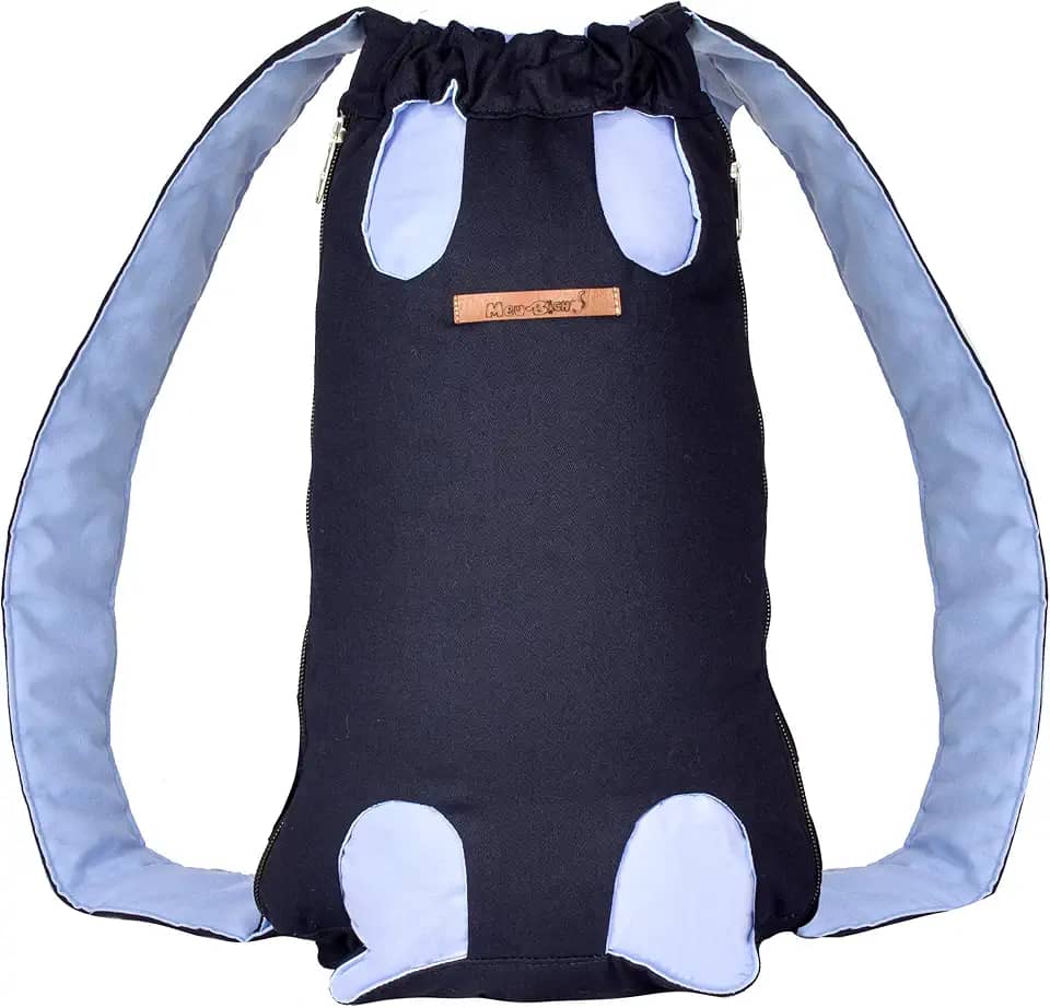 Meu Bicho Mochila Canguru Cães E Gatos - - M - Azul (Circunf (A) 34 Cm - Comp (B) 45 Cm)