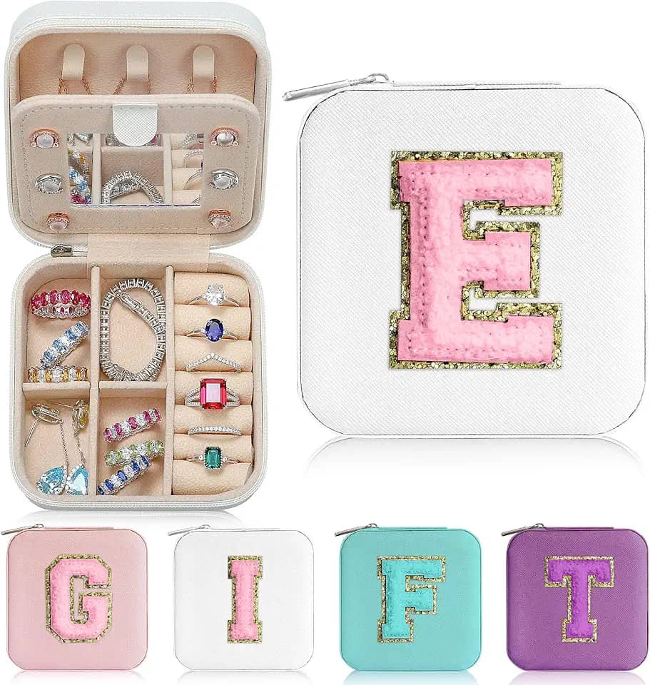 Parima Presentes de professores para mulheres – Presentes de agradecimento de professores para amigos viagem indispensável organizador de joias | Caixa de joias de viagem | Presentes de formatura para