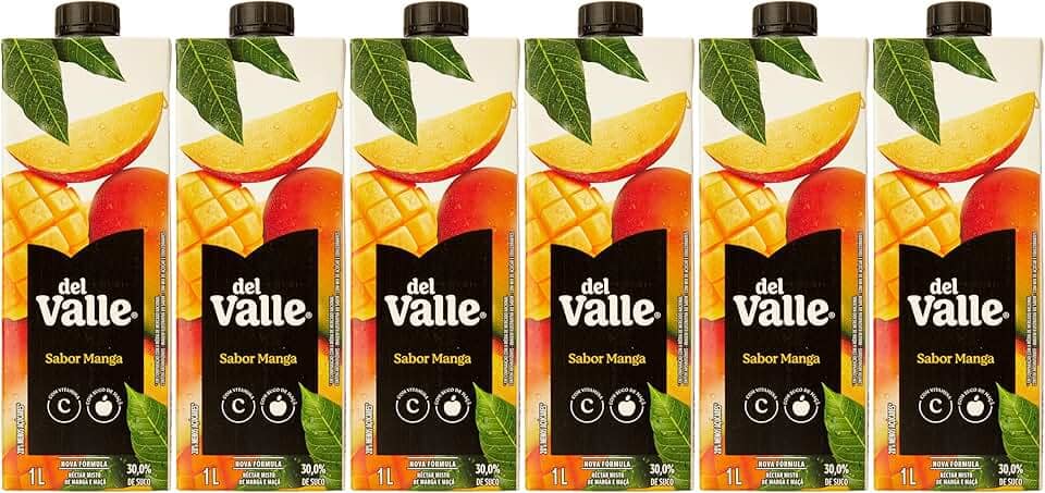 Pack de DEL VALLE MANGA 1L 6 unidades