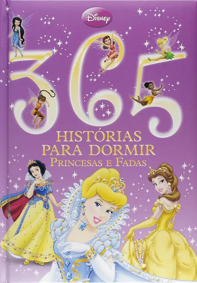 Disney - 365 Histórias para dormir - Luxo - Contos Princesas - (Capa almofadada)