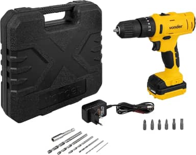 Parafusadeira/Furadeira Com Impacto A Bateria, 12 V, Fonte Bivolt Automática, Pfv 120i Vonder.