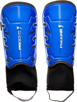 Caneleira Futebol Futsal Society Iron Com Tornozeleira - Azul - Par