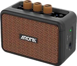 M-VAVE Amplificador Mini para Guitarra Elétrica : 5W Portátil com Bluetooth 5.3, 2 Canais (Clean/Overdrive), Bateria Recarregável 7h - Som Profissional para Prática em Casa, Viagens e Sessões Jam