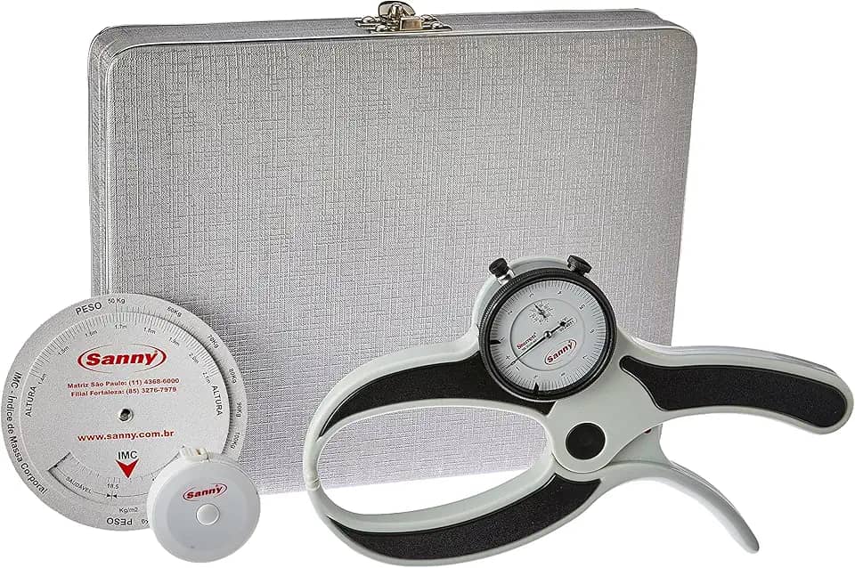 Adipometro/Plicometro CientificoSANNY, Branco, Único