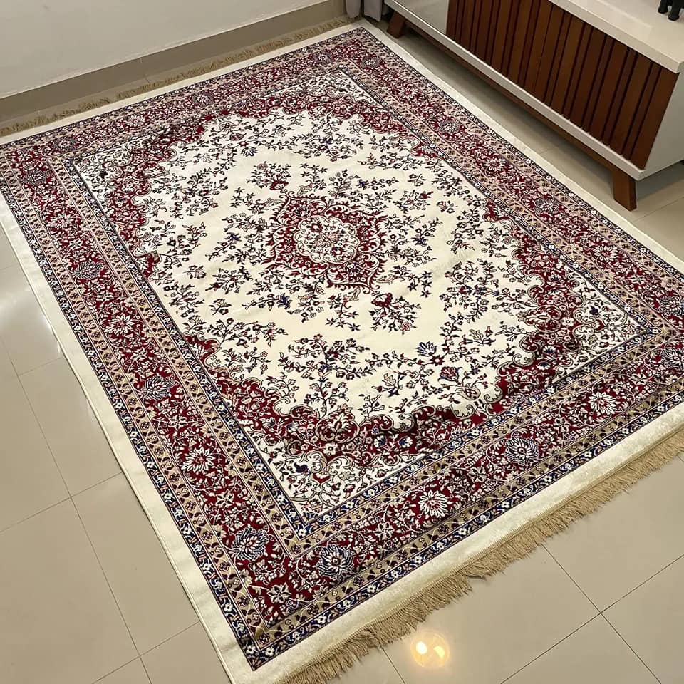 Tapete Sala Persa Belga Turco Luxo 2,00x2,50 M Importado Clássico Franja (Modelo 2)