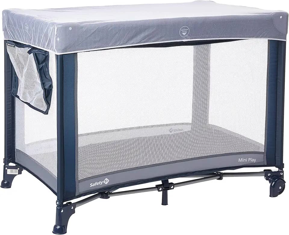 Safety 1st, Berço Mini Play, Net Blue