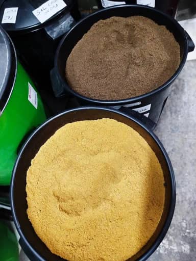 Massa para Pescaria e Ceva / P40 - P50 - FARELO ARROZ - P28 - BIOTRUTA. (1 KG, P28)