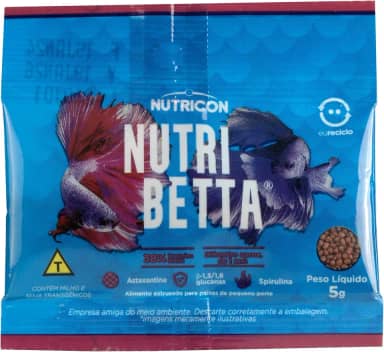 Nutribetta 5gr Nutricon Para Betta Adulto