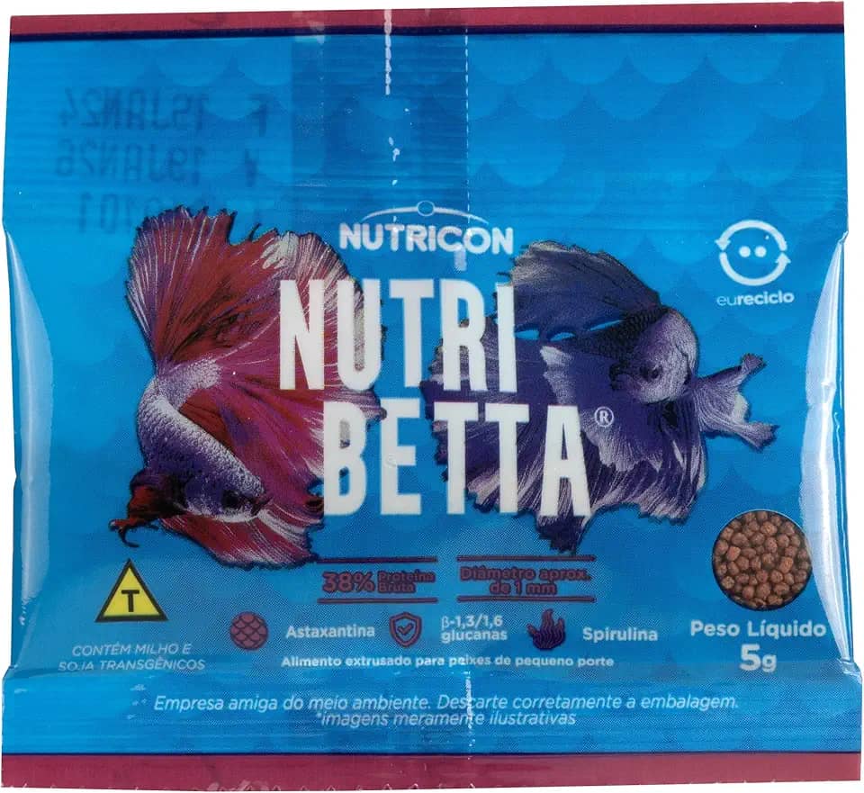 Nutribetta 5gr Nutricon Para Betta Adulto