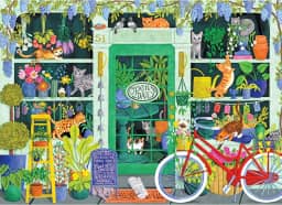 RoseArt - Toque suave - Flores de gato - Quebra-cabeça de 1000 peças para adultos