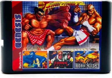 Super 196 In 1 Multi Game Cartridge For Sega Genesis And Mega Drive 16 Bit Game Console - Black