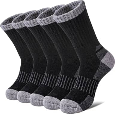 Meias femininas de lã merino para caminhadas, térmicas de inverno, grossas e aconchegantes