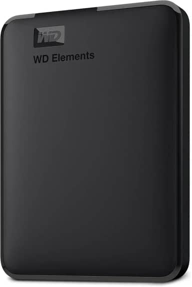 Western Digital Disco rígido externo portátil WD 4TB WD, USB 3.0 - WDBU6Y0040BBK-WESN, Preto