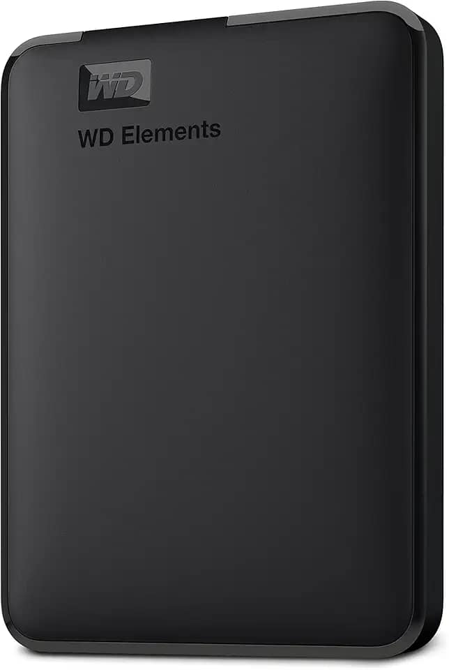 Western Digital Disco rígido externo portátil WD 4TB WD, USB 3.0 - WDBU6Y0040BBK-WESN, Preto