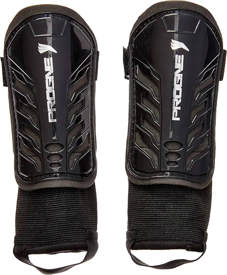 Caneleira Futebol Futsal Society Baby Com Tornozeleira - Preta - Par