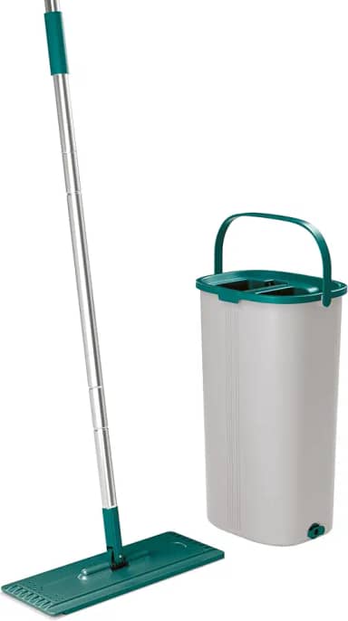 Mop Lava e Seca, conjunto balde esfregão auto espremível, MOP7740, Flash Limp