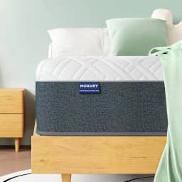 HOXURY Colchão Queen, colchão de espuma viscoelástica de chá verde de 20 cm em uma caixa, colchão Queen tamanho médio firme para alívio de pressão, certificado CertiPUR-US