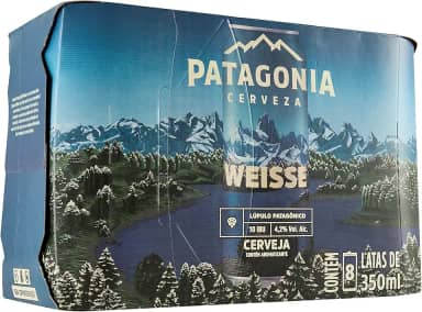 Pack de Patagonia Weissen Nacional Sleek 350ML, 8 Unidades