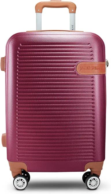 Mala de Bordo com 4 Rodinhas 360 Cor Vinho Aprovado ANAC (55x35x20)